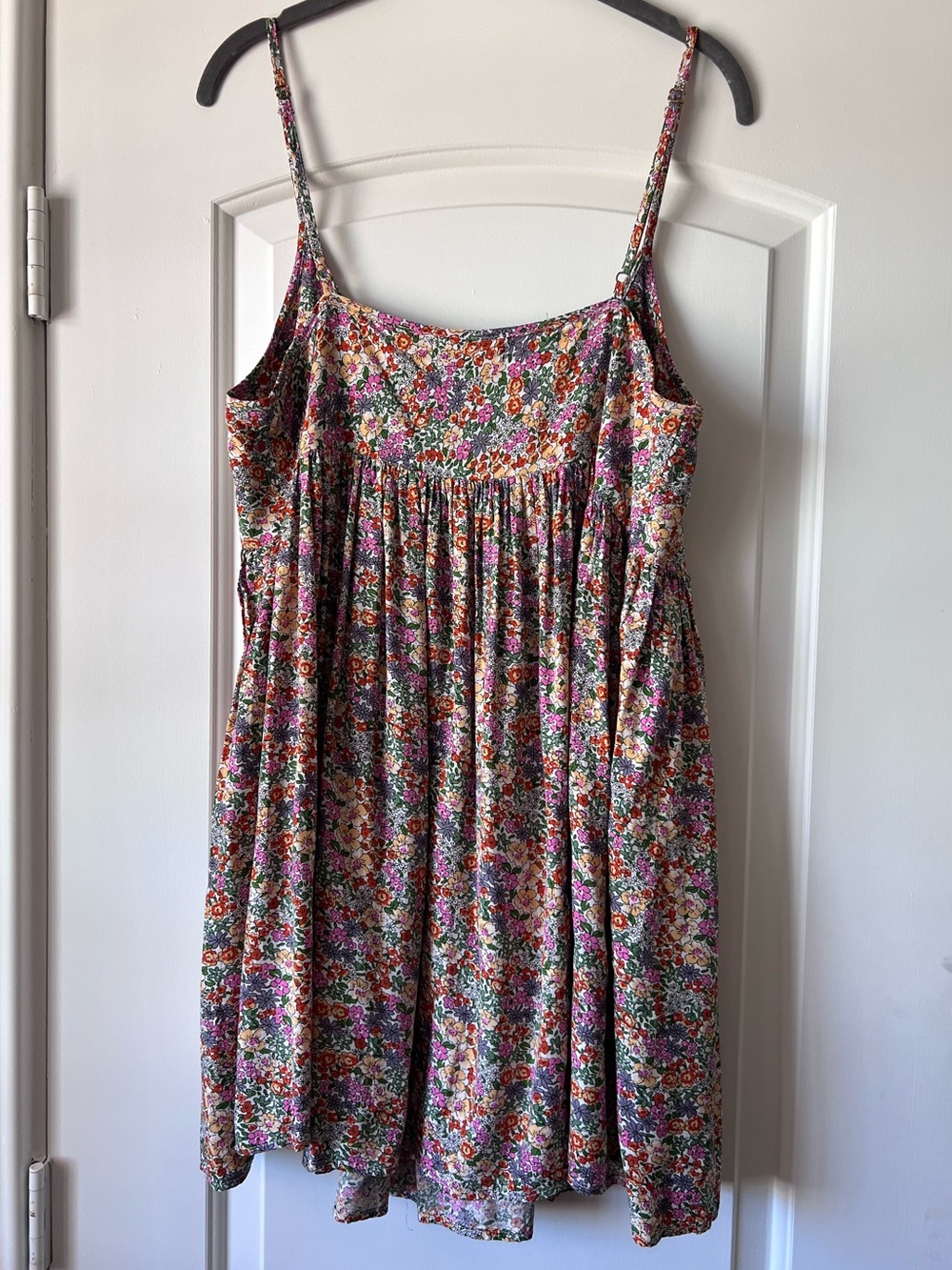Natural Life Floral Mini Babydoll Dress Micro Flower Print - Picture 6 of 6